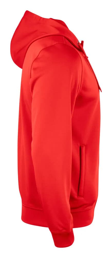 Basic Active Hoody Full Zip - Red