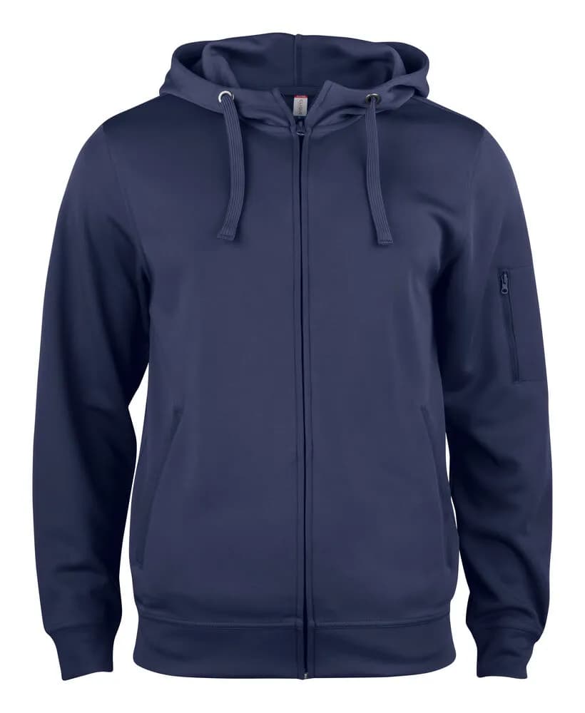 Basic Active Hoody Full Zip - Dark Navy