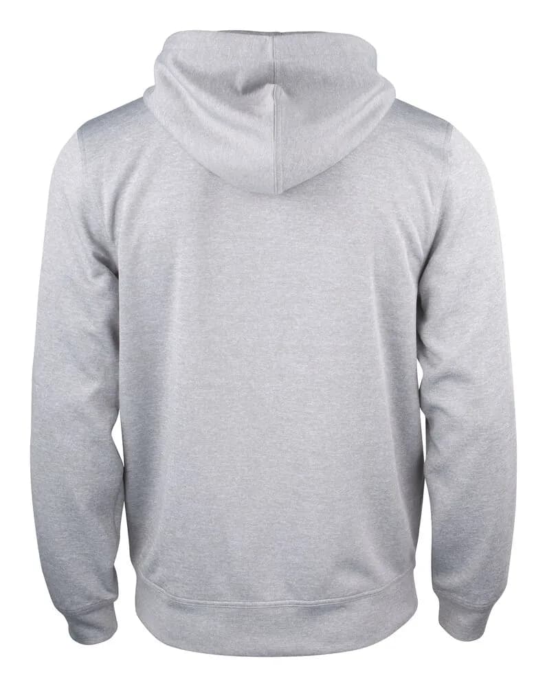 Basic Active Hoody Full Zip - Grey Melange