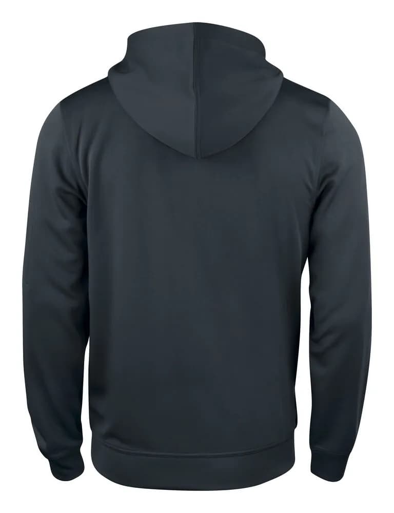 Basic Active Hoody Full Zip - Black