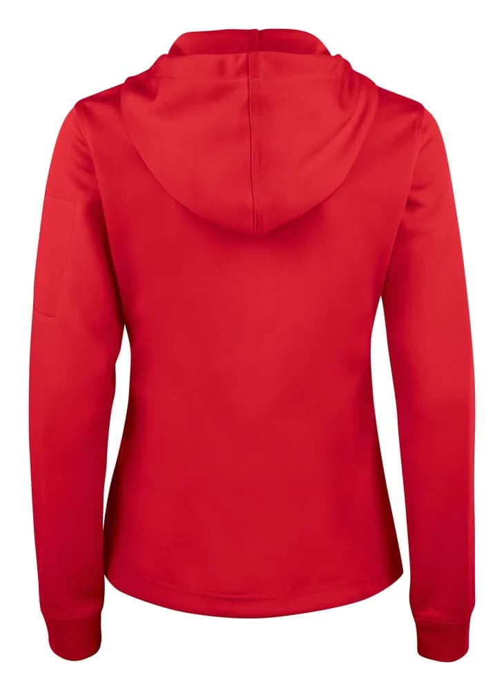Basic Active Hoody Full Zip Women - Red