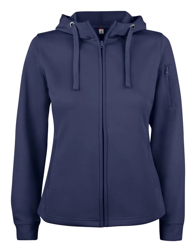 Basic Active Hoody Full Zip Women - Dark Navy