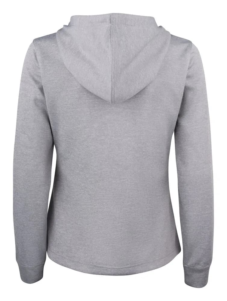Basic Active Hoody Full Zip Women - Grey Melange