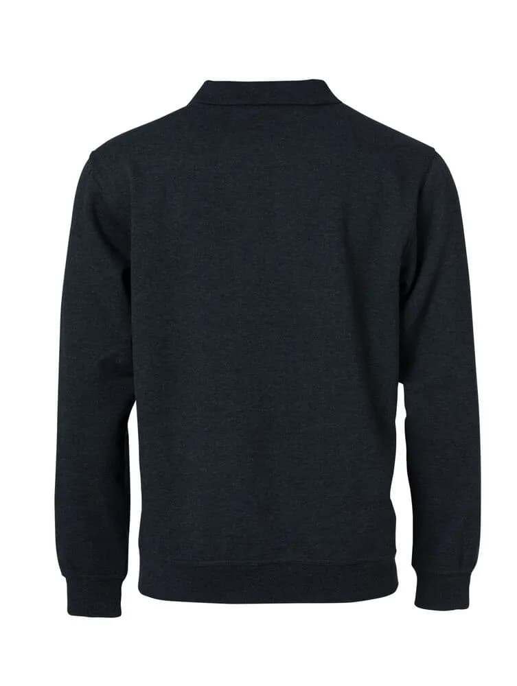 Basic Polo Sweater - Anthracite Melange