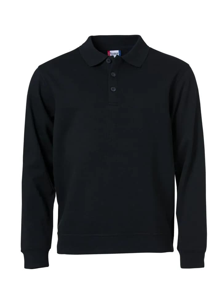 Basic Polo Sweater - Black