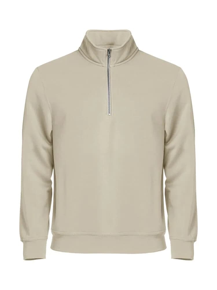 Basic Half Zip - Light Khaki