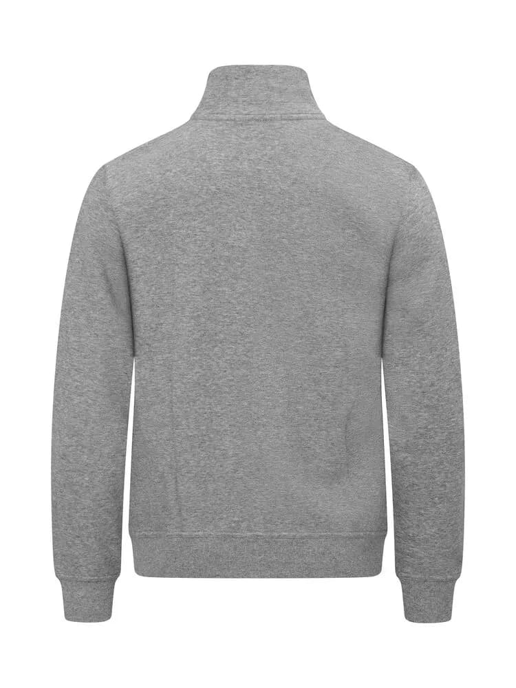 Basic Half Zip - Grey Melange