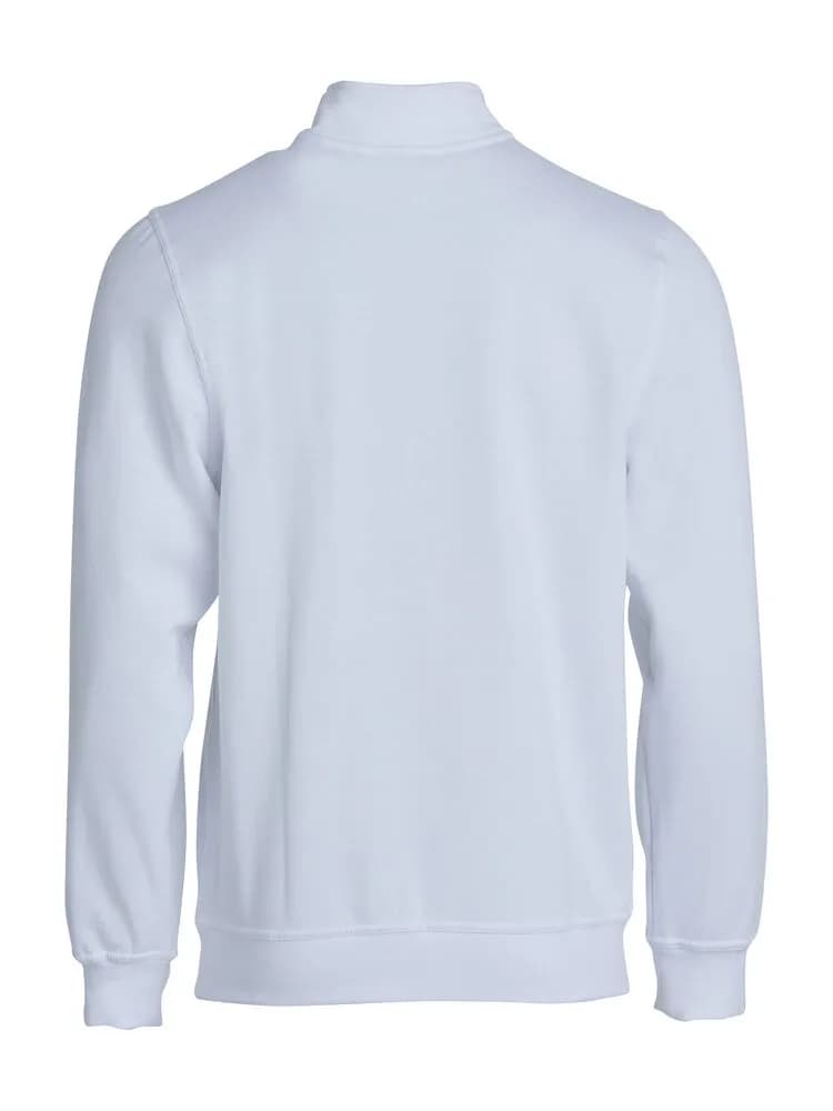 Basic Half Zip - White