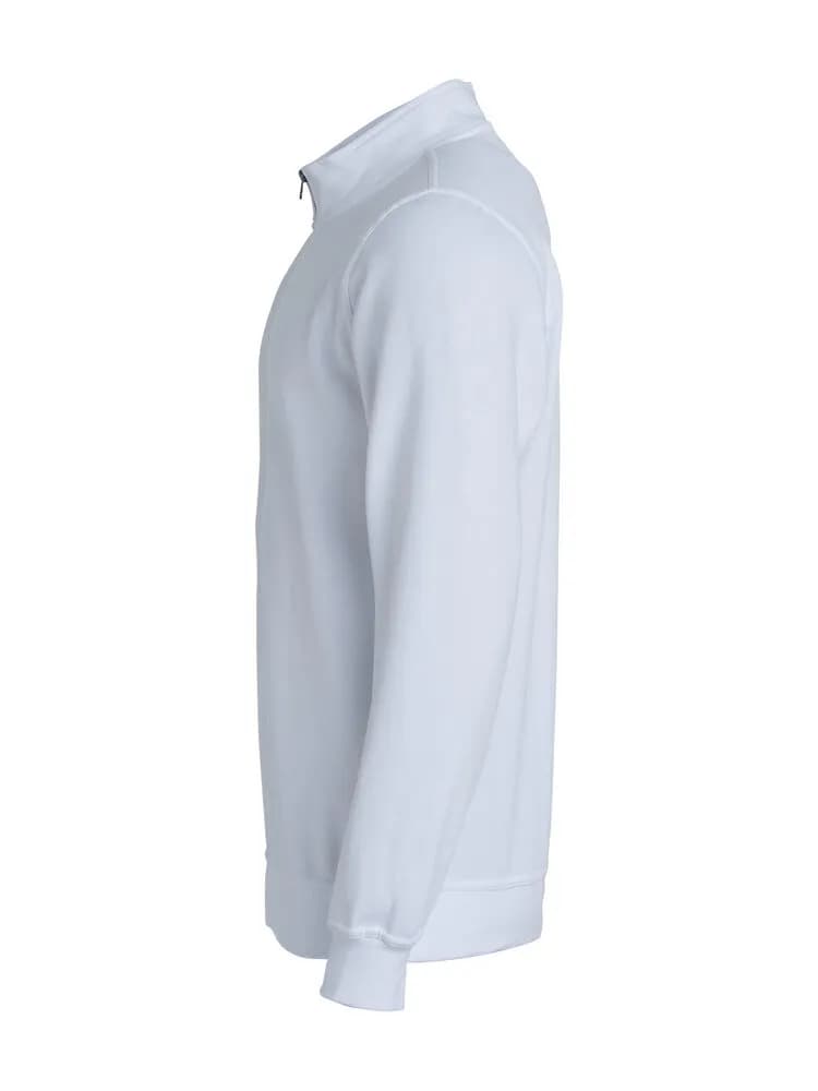 Basic Half Zip - White