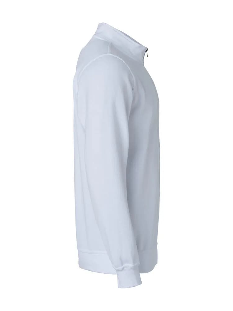 Basic Half Zip - White