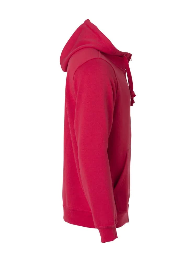 Basic Hoody Full Zip - Red