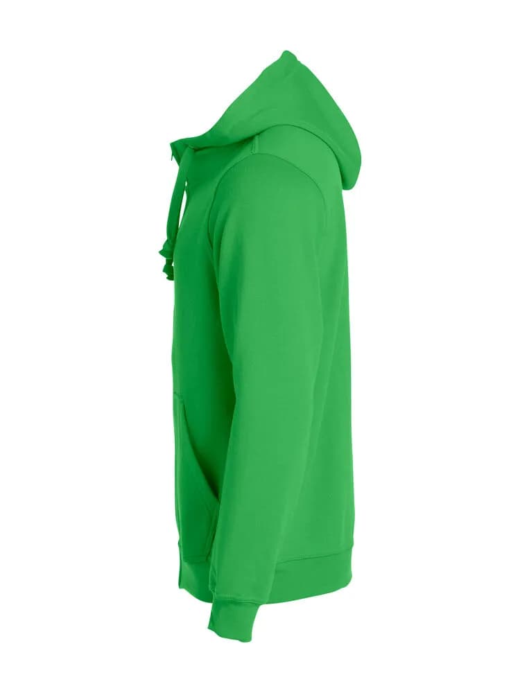 Basic Hoody Full Zip - Apple Green