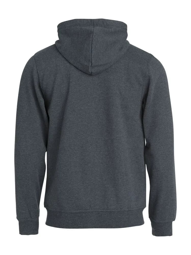 Basic Hoody Full Zip - Anthracite Melange