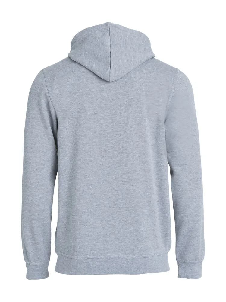 Basic Hoody Full Zip - Grey Melange