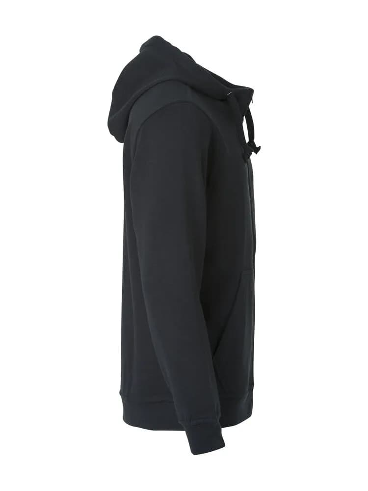 Basic Hoody Full Zip - Black
