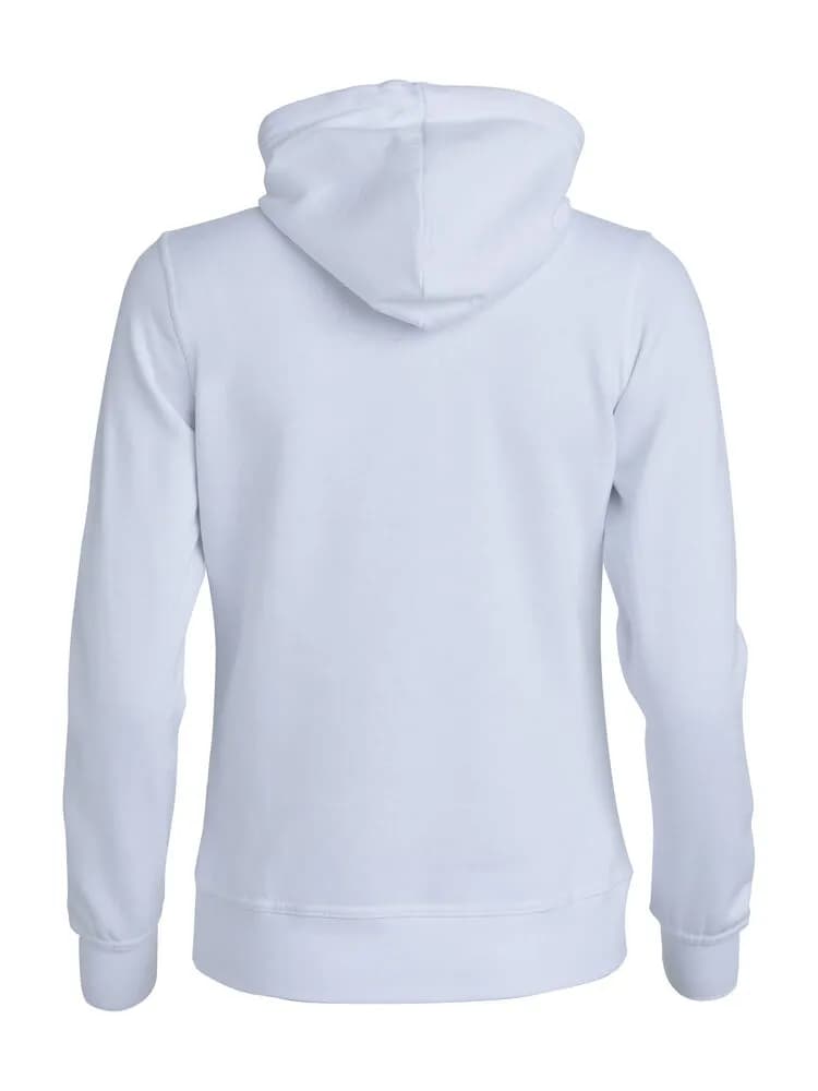 Basic Hoody Full Zip Women - White