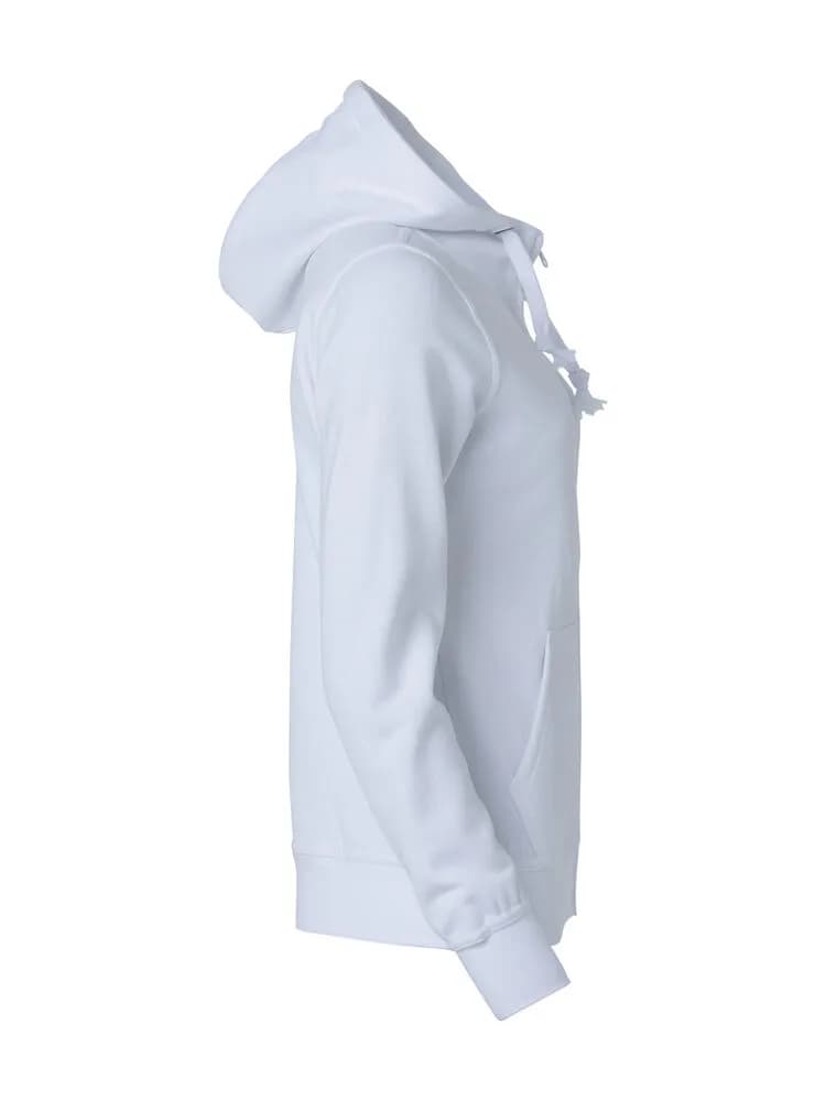 Basic Hoody Full Zip Women - White