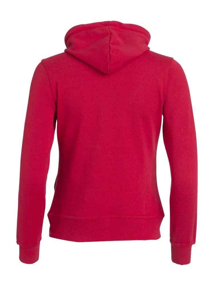 Basic Hoody Full Zip Women - Red