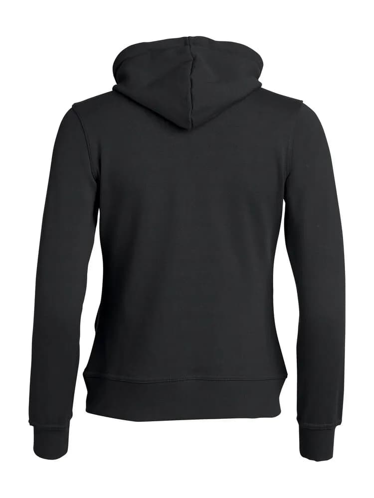 Basic Hoody Full Zip Women - Black
