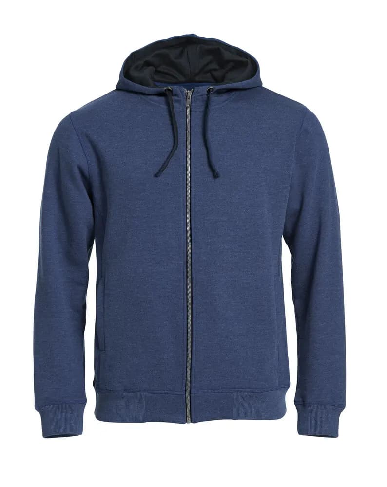 Classic Hoody Full Zip - Blue Melange