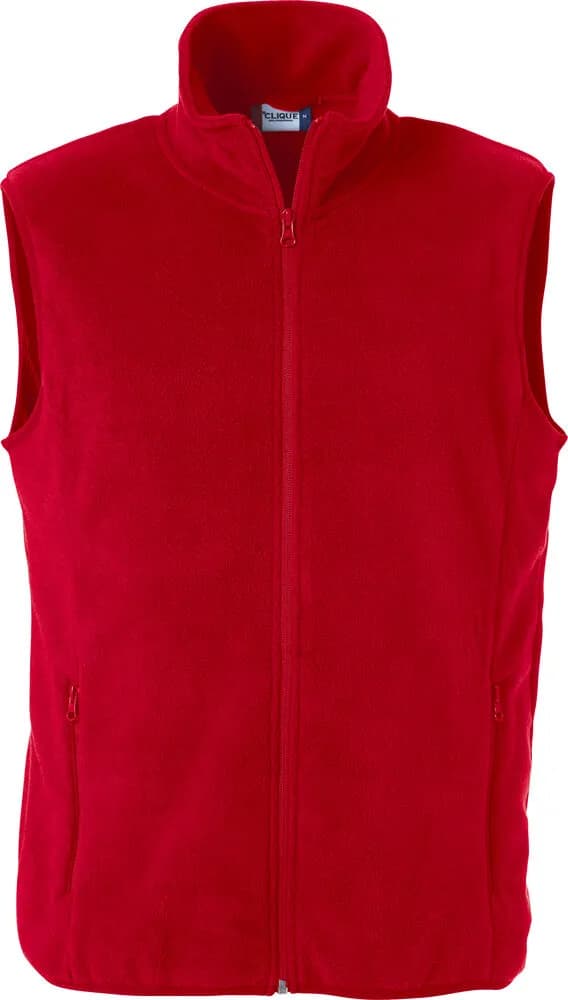 Basic Polar Fleece Vest - Red