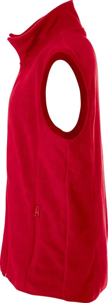 Basic Polar Fleece Vest - Red