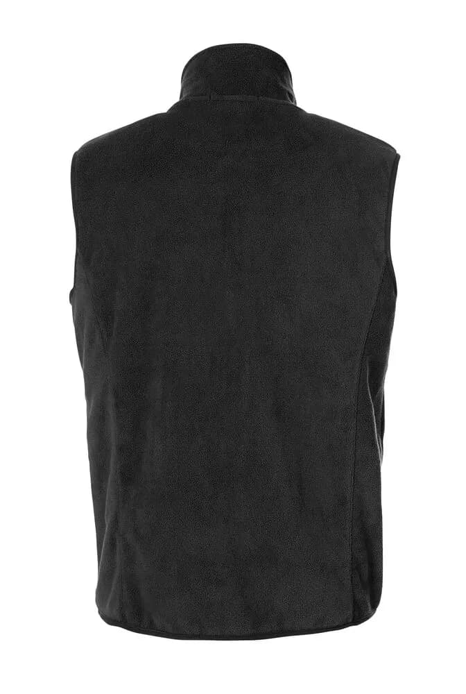 Basic Polar Fleece Vest - Black