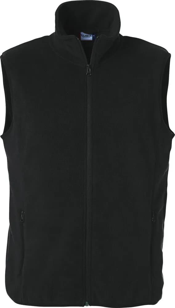 Basic Polar Fleece Vest - Black