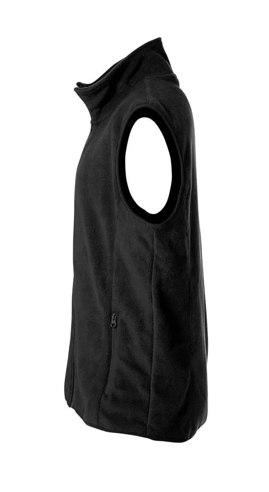 Basic Polar Fleece Vest - Black
