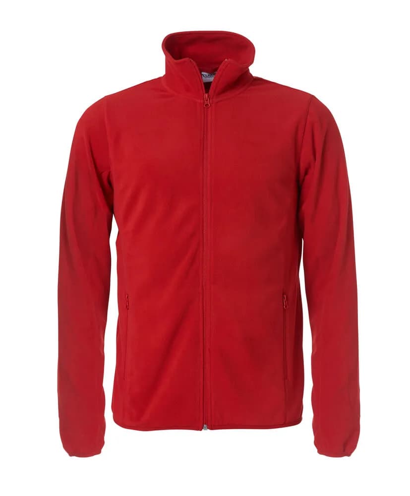 Basic Micro Fleece Jacket - Red