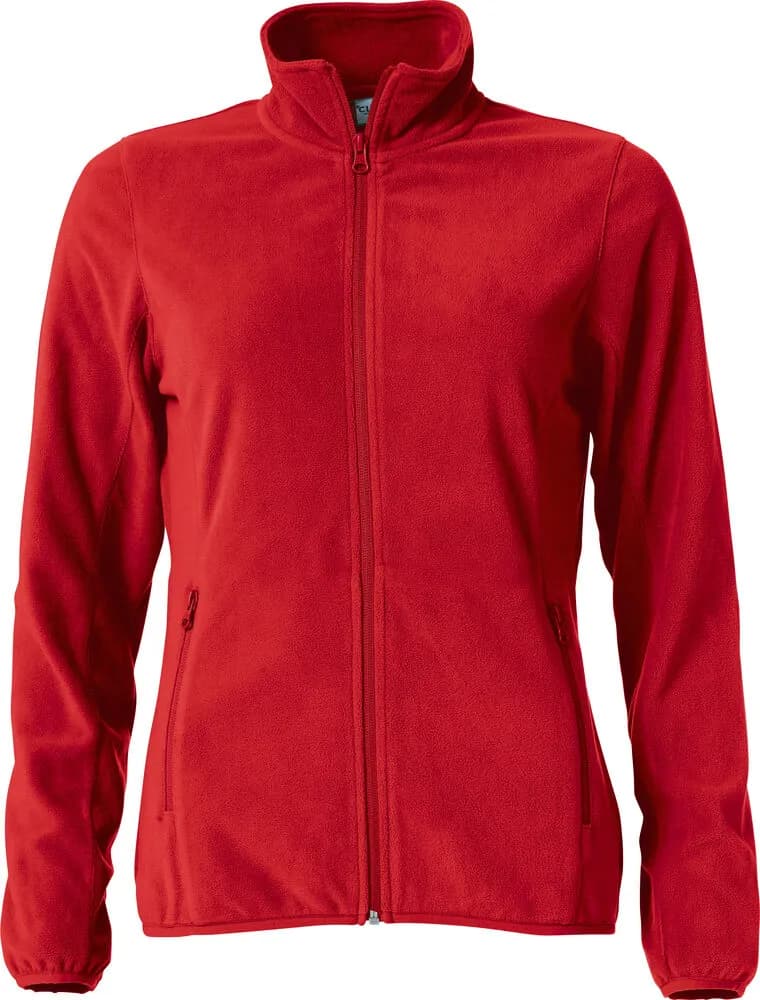 Basic Micro Fleece Jacket Women - Red