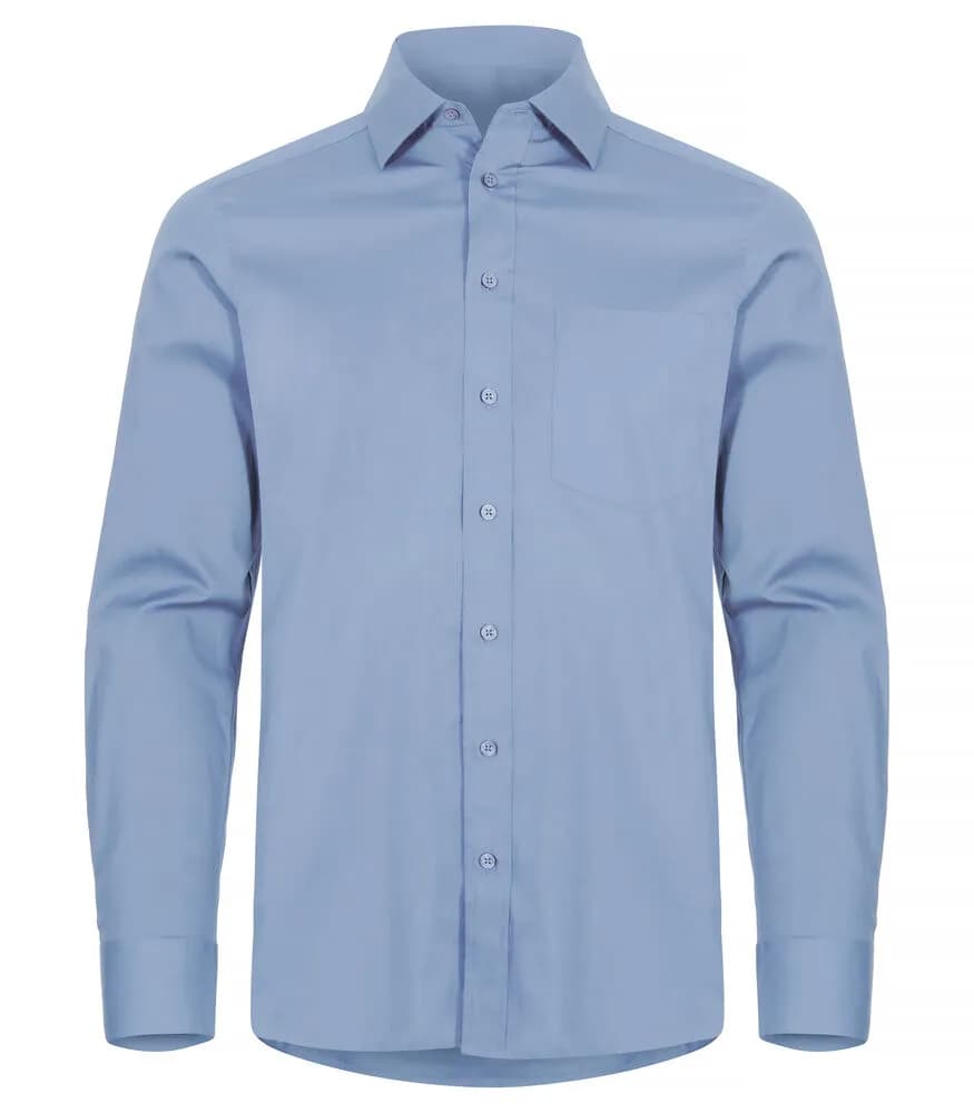 Stretch Shirt L/S - Light Blue