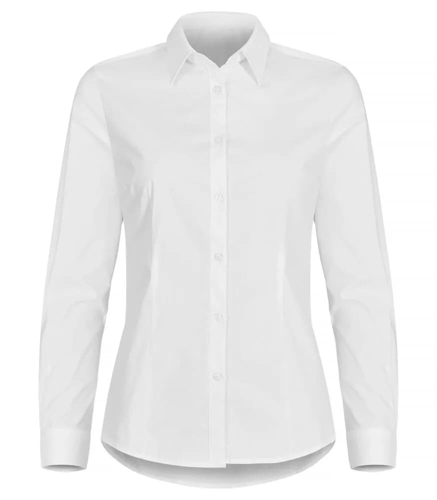 Stretch Shirt L/S Women - White