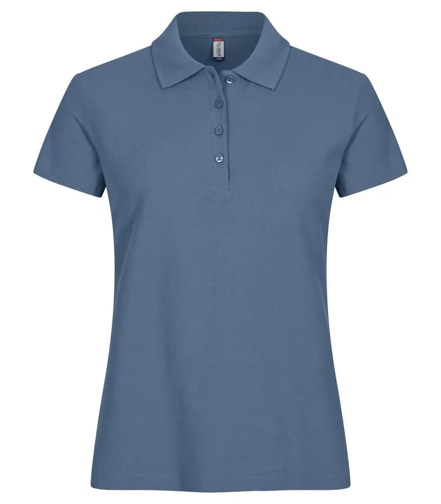 Basic Polo Women - Steel Blue
