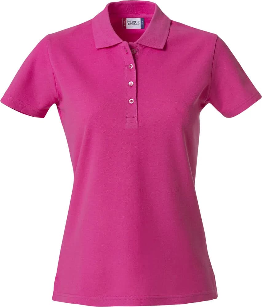 Basic Polo Women - Bright Cerise