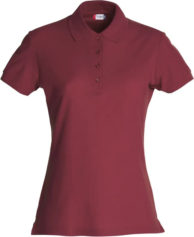 Basic Polo Women - Burgundy