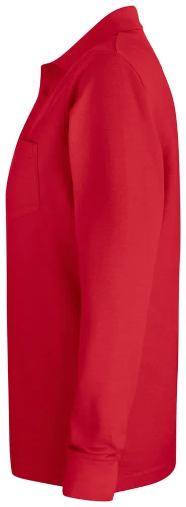 Basic Polo Pocket L/S - Red