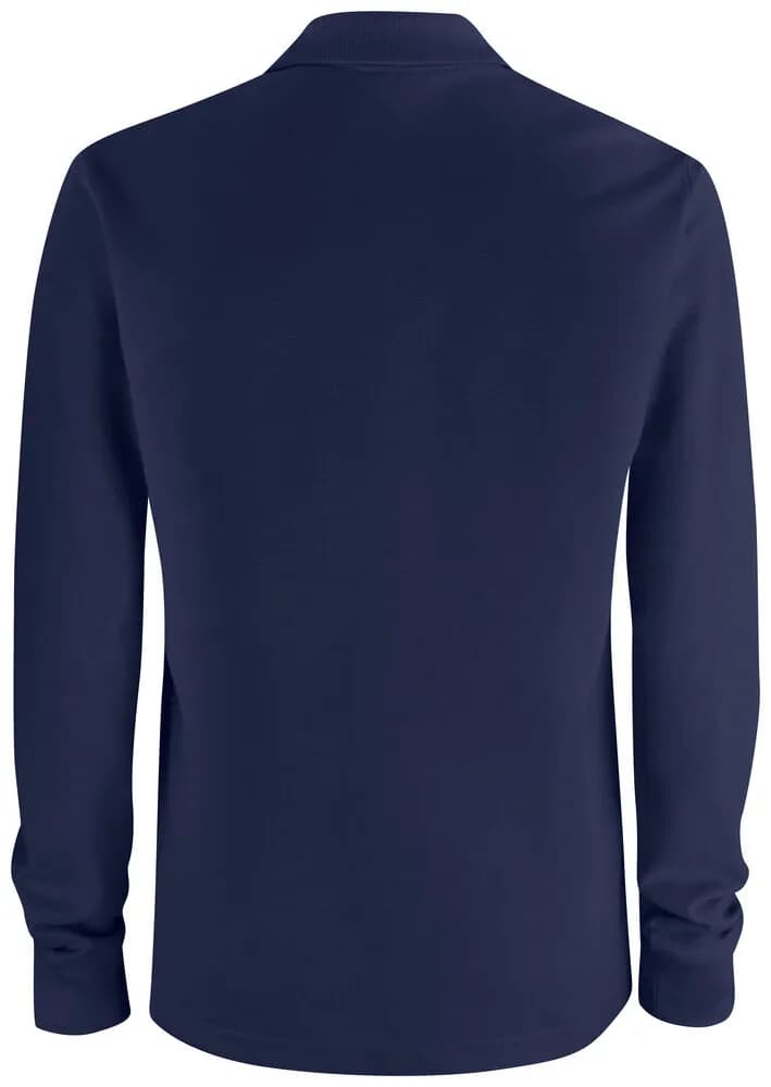 Basic Polo Pocket L/S - Dark Navy