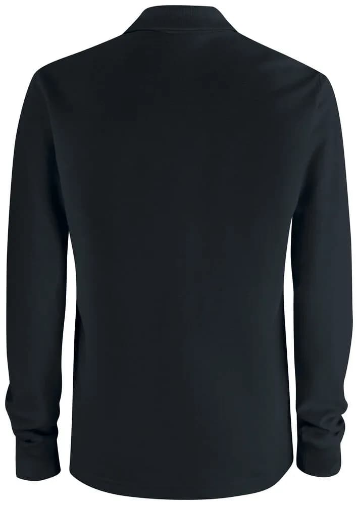 Basic Polo Pocket L/S - Black