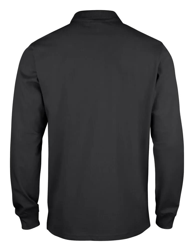 Basic Polo L/S Junior - Black