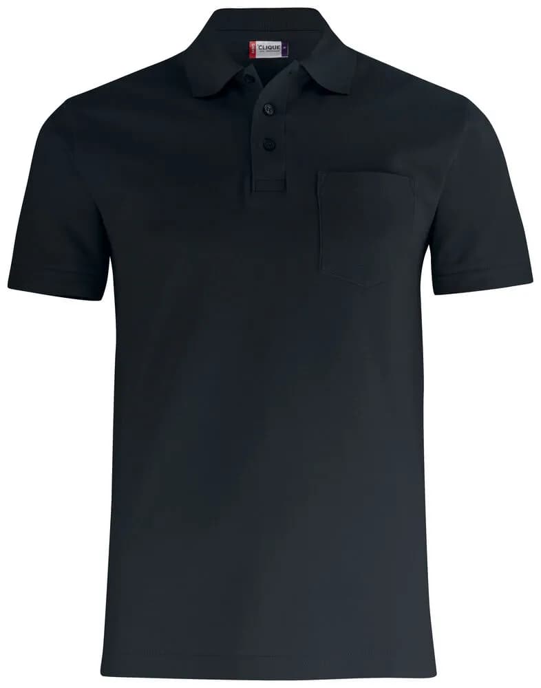 Basic Polo Pocket - Black