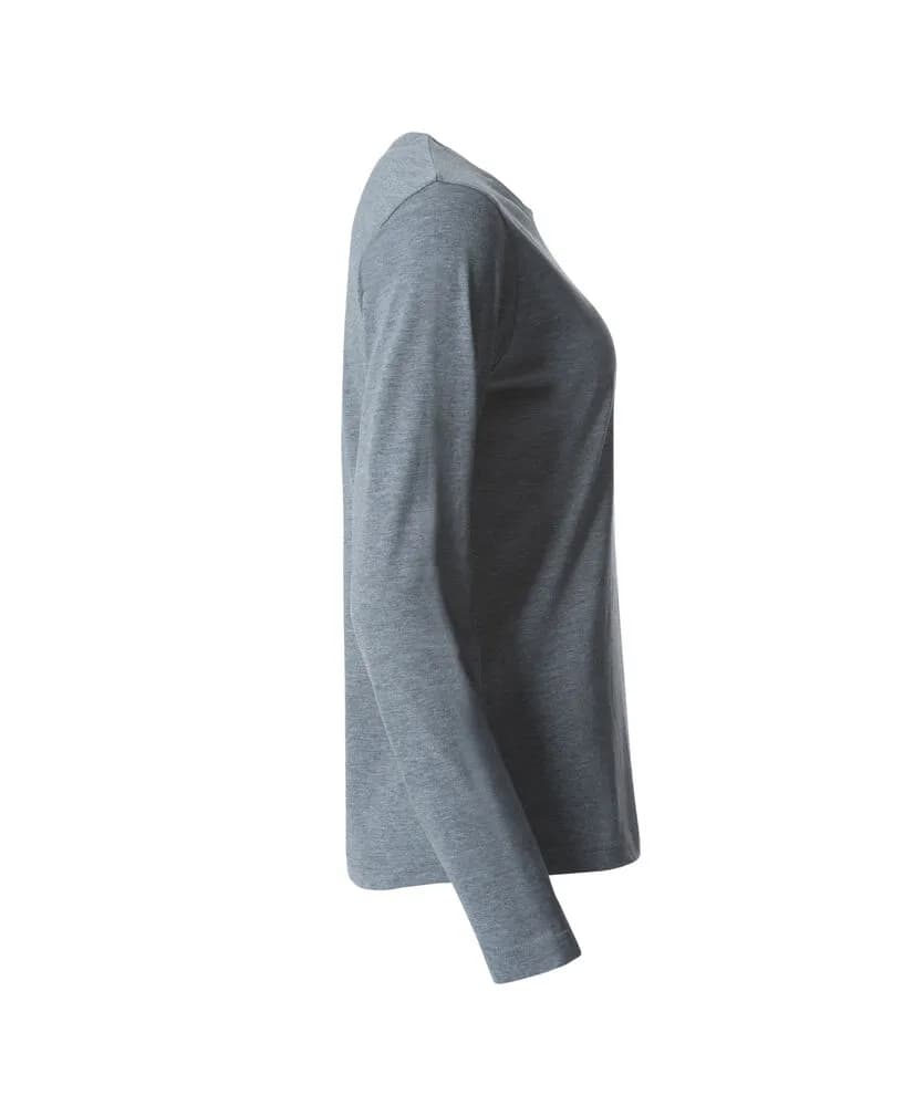 Basic-T L/S Women - Grey Melange
