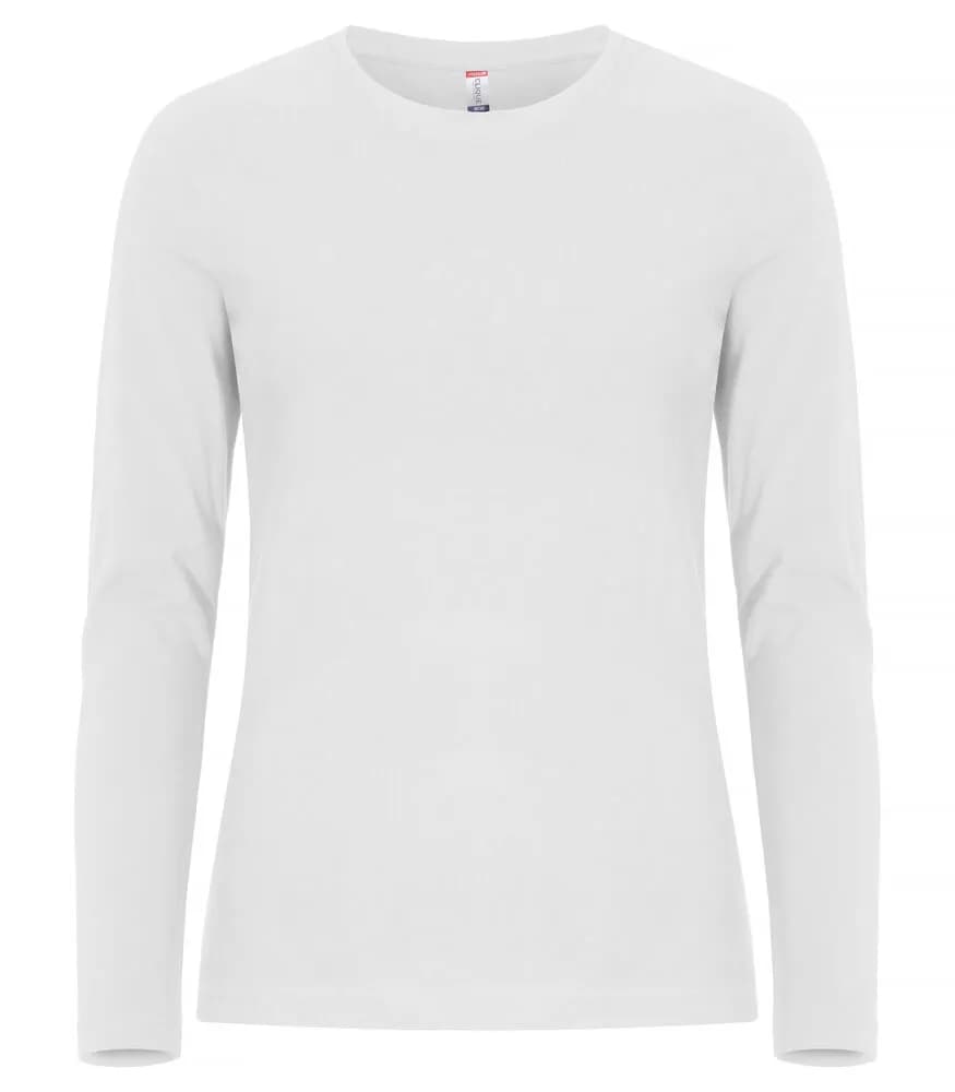 Premium Fashion-T L/S Women - White