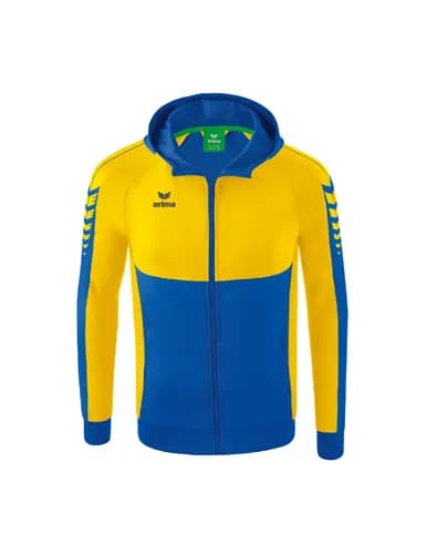Six Wings Trainingsjacke mit Kapuze - Kinder - new royal/gelb