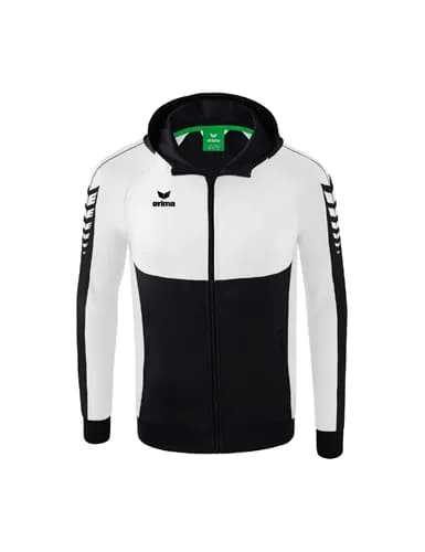 Six Wings Trainingsjacke mit Kapuze - Kinder - schwarz/weiß