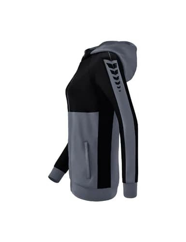 Six Wings Trainingsjacke mit Kapuze - Damen - slate grey/schwarz