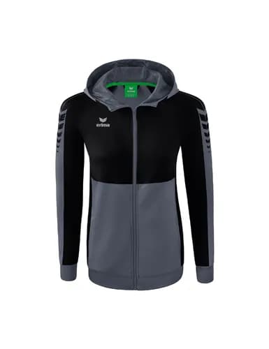 Six Wings Trainingsjacke mit Kapuze - Damen - slate grey/schwarz