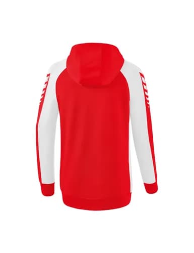 Six Wings Trainingsjacke mit Kapuze - Damen - rot/weiß