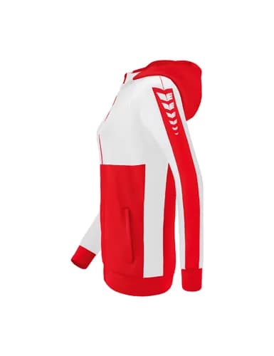 Six Wings Trainingsjacke mit Kapuze - Damen - rot/weiß