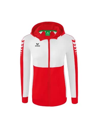 Six Wings Trainingsjacke mit Kapuze - Damen - rot/weiß